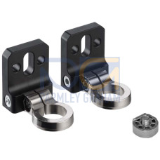 Mounting bracket set Contains: 2x BT-R swivel mount, 1 cylinder for mounting on the light curtain; Suitable for: MLC 500, MLC 300 safety light curtains, CML700i light curtains; Fastening, at system: