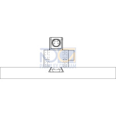 The Mounting device from . Suitable for: 61/63 series sensors; Design of mounting device: Mounting clamp; Mounting bracket, at system: Groove mounting; Mounting bracket, at device: Screw type; Type
