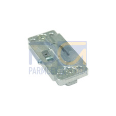 Suitable for: ELC100 safety light curtains; Bore hole 1: M6; Bore hole 2: M6; Design of mounting device: Mounting clamp; Fastening, at system: Groove mounting; Mounting bracket, at device: Groove mou