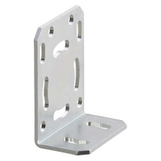 The Mounting bracket from . Suitable for: DCR 200i series stationary 2D-code readers; Design of mounting device: Angle, L-shape; Mounting bracket, at system: Through-hole mounting; Mounting bracket,