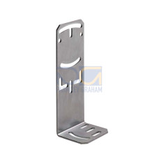 Mounting device Suitable for: 46B series sensors, 46C series sensors; Design of mounting device: Angle, L-shape; Fastening, at system: Through-hole mounting; Mounting bracket, at device: Screw type;