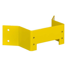 Mounting bracket Application: Mounting on non-chamfered 90° corner; Suitable for: RSL 400 safety laser scanner; Dimensions: 119 mm x 72 mm x 233.5 mm; Color: Yellow, RAL 1021; Type of fastening, at s