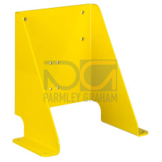 Mounting bracket Application: Mounting bracket for floor mounting; Suitable for: RSL 400 safety laser scanner; Dimensions: 186 mm x 275 mm x 288 mm; Scan level height: 300 mm; Color: Yellow, RAL 1021
