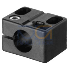 The Clamp from . Suitable for: 218 series sensors, 418 series sensors; Diameter, inner: 18 mm; Design of mounting device: Mounting clamp; Mounting bracket, at system: Through-hole mounting; Mounting