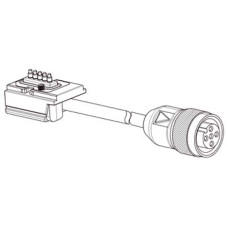 The Connection cable from .  Suitable for: MLC 520S safety light curtains; Connection 1: Cable with connector, M12, Female, 5 -pin; Connector, encoding: A-coded
