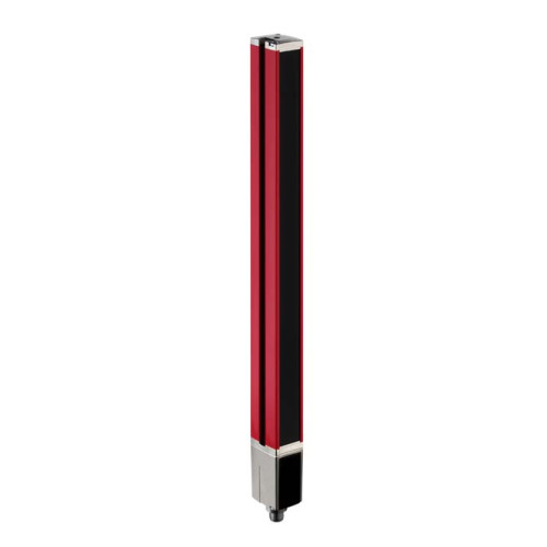 The Light curtain transmitter from . Operating range: 0,3 ... 6 m; Measurement field length: 2.400 mm; Beam spacing: 10 mm; Supply voltage: DC; Connection: Connector, M12, 5 -pin; Dimensions: 29 mm