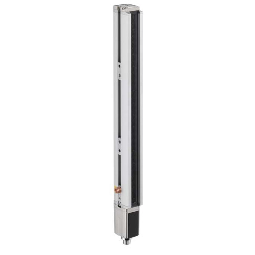 The Light curtain transmitter from . Operating range: 0,3 ... 6 m; Measurement field length: 2.690 mm; Beam spacing: 20 mm; Cycle time: 4,48 ms; Supply voltage: 18 ... 30 V, DC; Connection: Connecto