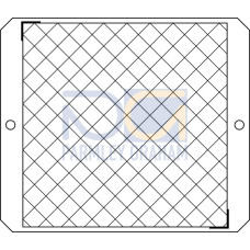 The Cooperative target from . Suitable for: ODSL 30; Mounting dimension: 122 mm x 105 mm x 4,6 mm; Reflective surface: 100 mm x 100 mm; Reflector material: Ceramic; Material of base material: Metal;