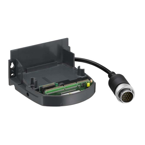 Connection unit Suitable for: RSL 420 safety laser scanner; Number of connections: 2 Piece(s); Connection 1: Cable with connector, M30, 300 mm, PVC, 16 -pin; Connection 2: Connector, M12, D-coded, 5
