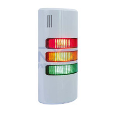 The Signaling column from . Signaling: Optical and acoustic; Supply voltage: 24 V, AC/DC; Current consumption, max.: 194 mA; Connection: Terminal, Screw terminal; Design: Cubic; Illuminant: LED/24V;