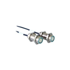 The Ultrasonic sensors from . Principle of physics: Ultrasonics; Connection: Cable with connector, M8, 2.500 mm, 3 -pin; Thread size: M18; Dimensions: 18 mm x 40 mm; Housing material: Metal; Degree
