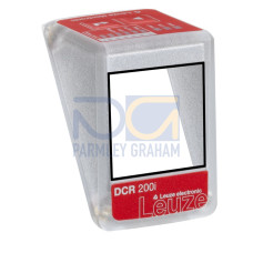 The Cover hood from . Suitable for: DCR 200i series stationary 2D-code readers; Housing material: Plastic; Optics cover: Glass;