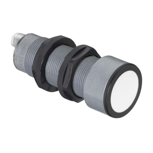 The Ultrasonic distance sensor from . Measurement range: 350 ... 6,000 mm; Geometric resolution: 6 mm; Supply voltage: 12 ... 30 V, DC; Digital switching outputs: 1 Piece(s); Analog output: Current