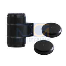 The Signaling column element from . Connection: Terminal, Tension spring technology; Diameter: 70 mm; Length: 81 mm; Material: Plastic; Design: Bracket mountingCylindrical; Mounting bracket, at syst