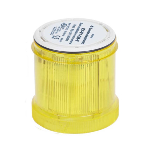The Signaling column element from . Signaling: Optical; Supply voltage: 24 V, AC/DC; Current consumption, max.: 58 mA; Design: Cylindrical; Diameter: 70 mm; Fastening: Bayonet system; Illuminant: LE