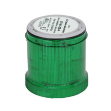 The Signaling column element from . Signaling: Optical; Supply voltage: 24 V, AC/DC; Current consumption, max.: 51 mA; Design: Cylindrical; Diameter: 70 mm; Fastening: Bayonet system; Illuminant: LE