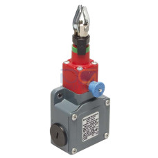 The E-STOP rope switch from . Contact allocation: 2NC; Cable entry: 3 Piece(s), M20 x 1.5; Connection: Terminal, 4 -pin; Dimensions: 56 mm x 47,8 mm x 129 mm; Housing material: Metal, ZAMAK; Install