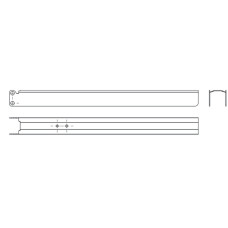 Suitable for: 12 series fork sensors, 14E series fork sensors; Dimensions: 23.7 mm x 22.4 mm x 265 mm; Housing material: Stainless steel, V2A
