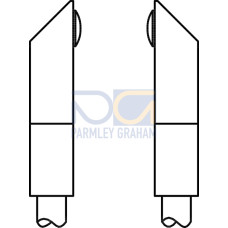 The Deflector element from . Type of fastening: Adhesive; Functions: 90&deg; - deflection;