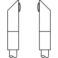 The Deflector element from . Type of fastening: Adhesive; Functions: 90&deg; - deflection;
