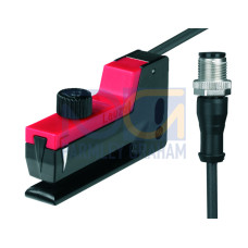 The Forked photoelectric sensor from . Label width: 2 mm; Label gap: 2 mm; Medium: Not transparent; Light source: LED, Infrared; Switching frequency: 10.000 Hz; Supply voltage: 10 ... 30 V, DC; Digi