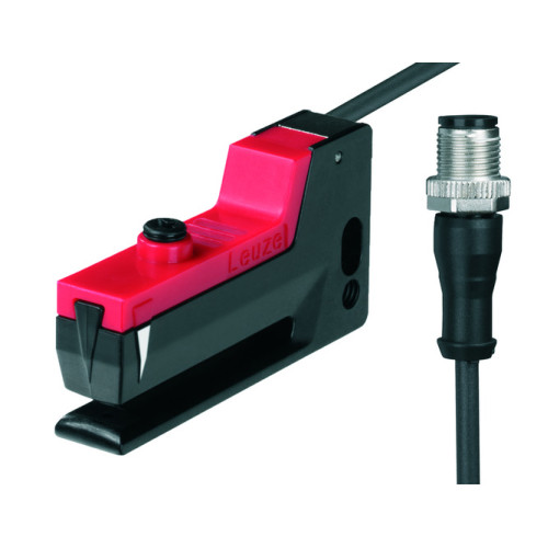 The Forked photoelectric sensor from . Label width: 2 mm; Label gap: 2 mm; Medium: Not transparent; Light source: LED, Infrared; Switching frequency: 10.000 Hz; Supply voltage: 10 ... 30 V, DC; Digi
