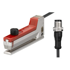 The Forked photoelectric sensor from . Label width: 2 mm; Label gap: 2 mm; Medium: Not transparent; Light source: LED, Infrared; Switching frequency: 10.000 Hz; Supply voltage: 10 ... 30 V, DC; Digi