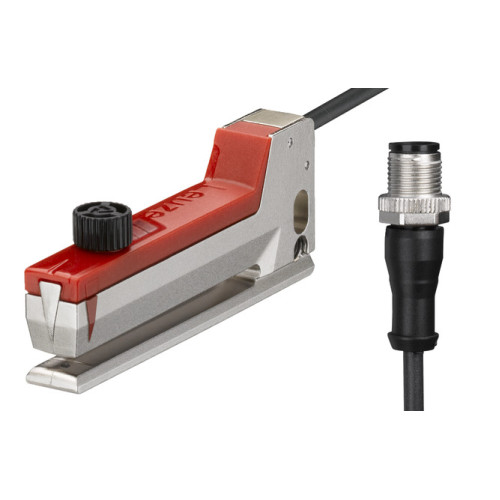 The Forked photoelectric sensor from . Label width: 2 mm; Label gap: 2 mm; Medium: Not transparent; Light source: LED, Infrared; Switching frequency: 10.000 Hz; Supply voltage: 10 ... 30 V, DC; Digi