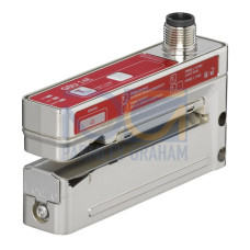 Principle of physics: Ultrasonics; Application: Detection of transparent labels, Detection of non-transparent labels; Label width, min.: 4 mm; Label gap, min.: 2 mm; Medium: Transparent and not trans