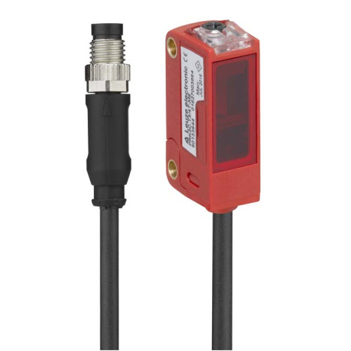 The Diffuse sensor with background suppression from . Application: Detection of small parts; Operating range limit: 0,005 ... 0,2 m; Light source: LED, Red; Switching frequency: 1.000 Hz; Supply vol