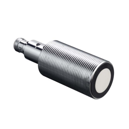 The Ultrasonic sensor from . Operating range: 0,3 ... 3 m; Opening angle: 15 &deg;; Direction of beam: Front; Switching frequency: 4 Hz; Supply voltage: 15 ... 30 V, DC; Digital switching outputs: 2 Pie