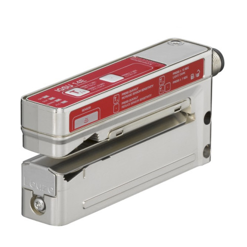 Principle of physics: Ultrasonics; Application: Detection of non-transparent labels, Detection of transparent labels; Label width, min.: 4 mm; Label gap, min.: 2 mm; Medium: Transparent and not trans