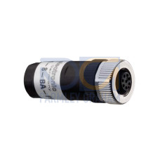 The Adapter from . Number of connections: 2 Piece(s); Connection 1: Connector, M12, Axial, Female, A-coded, 8 -pin; Connection 2: Jack socket;