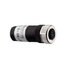 The Adapter from . Number of connections: 2 Piece(s); Connection 1: Connector, M12, Axial, Female, A-coded, 12 -pin; Connection 2: Jack socket;