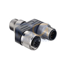 The Adapter from . Suitable for: MultiNet Plus, PROFIBUS DP; Number of connections: 3 Piece(s); Connection 1: Connector, M12, Axial, Female, B-coded, 5 -pin; Connection 2: Connector, M12, Axial, Fem