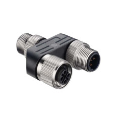 The Adapter from . Suitable for: MultiNet Plus, PROFIBUS DP; Number of connections: 3 Piece(s); Connection 1: Connector, M12, Axial, Female, B-coded, 5 -pin; Connection 2: Connector, M12, Axial, Fem