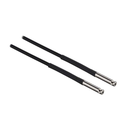Plastic fiber optics for throughbeam operation Operating principle: Throughbeam principle; Light beam exit: Lateral; Fiber core: Single fiber core; Minimum object diameter: 0.1 mm; Design: Cylindrica