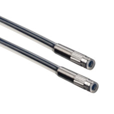 The Plastic fiber optics for throughbeam operation from . Operating principle: Throughbeam principle; Light beam exit: Lateral; Fiber core: Single fiber core; Minimum object diameter: 0,5 mm; Design