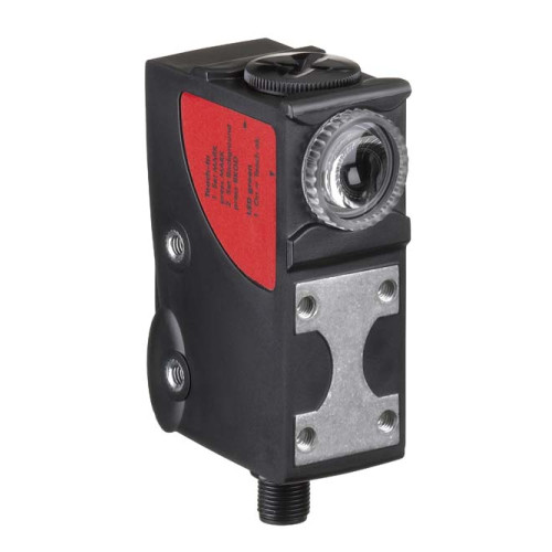 The Contrast sensor from . Operating range: 0,006 ... 0,012 m; Light source: LED, RGB; Switching frequency: 15.000 Hz; Supply voltage: 10 ... 30 V, DC; Digital switching outputs: 2 Piece(s); Digital