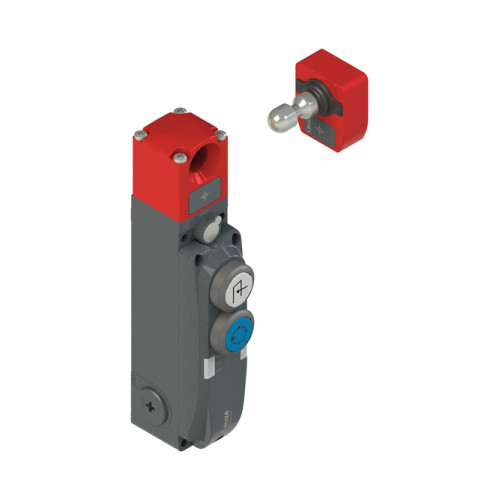 Series: L300-B1; Functions: Locking device with guard interlocking in acc. with EN ISO 14119 (type 4); Activation mode of safety outputs: Safety outputs active if safety door is closed and locked; Op