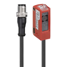 The Throughbeam photoelectric sensor transmitter from . Operating range limit: 0 ... 10 m; Light source: Laser, Red; Protection class: 1; Supply voltage: 10 ... 30 V, DC; Connection: Cable with con