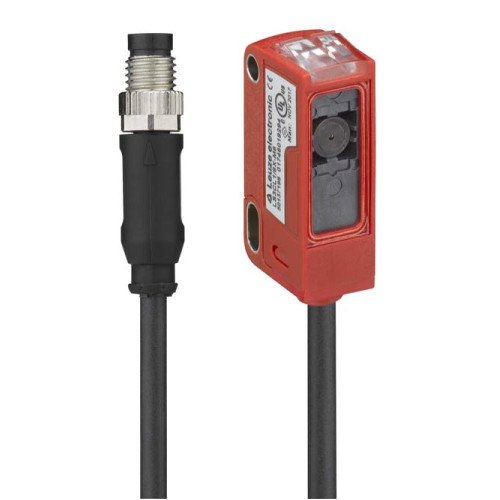 Throughbeam photoelectric sensor transmitter Operating range limit: 0 ... 10 m; Light source: Laser, Red; Protection class: 1; Supply voltage: 10 ... 30 V, DC; Connection: Cable with connector, 200 m