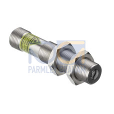 Throughbeam photoelectric sensor transmitter Special design: Deactivation input; Light source: Laser, Red; Protection class: 2; Supply voltage: 10 ... 36 V, DC; Connection: Connector, M12, Metal, 4 -