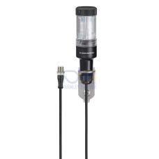 Muting indicator Signaling: Optical; Supply voltage: 24 V, AC/DC; Current consumption, max.: 27 mA; Connection: Cable with connector, 2,000 mm; Design: Cylindrical; Diameter: 40 mm; Illuminant: LED/2