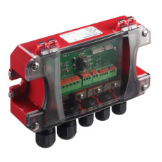 The Modular connection unit from . Interface: RS 232, RS 485; Connections: 1 Piece(s); Dimensions: 128,8 mm x 47,4 mm x 181 mm; Degree of protection: IP 54; Certifications: c UL US;