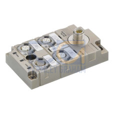 The Modular connection unit from . Supply voltage: 18 ... 30 V, DC; Current consumption, max.: 150 mA; Connections: 5 Piece(s); Dimensions: 55 mm x 31 mm x 95 mm; Degree of protection: IP 67; Certi