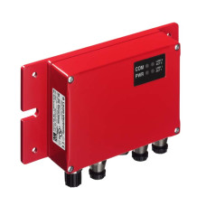 The Modular connection unit from . Supply voltage: 18 ... 30 V, DC; Current consumption, max.: 300 mA; Interface: Ethernet, RS 232; Connections: 6 Piece(s); Dimensions: 107 mm x 40 mm x 180 mm; Degr
