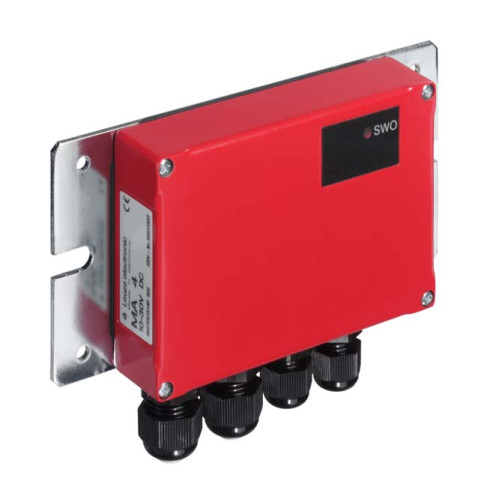 The Connection unit from . Supply voltage: 10 ... 30 V, DC; Interface: RS 232, RS 485; Connections: 2 Piece(s); Dimensions: 118 mm x 33 mm x 180 mm; Degree of protection: IP 54;
