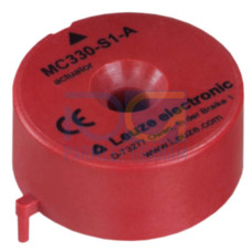 The Actuator from . Dimensions: 30 mm x 13 mm; Housing material: Plastic, Glass fiber reinforced (PPS), self-extinguishing; Housing color: Red; Type of fastening: Through-hole mounting; Distance to