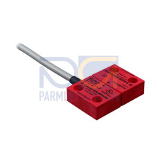 The Magnetically coded sensor from . Contact allocation: 1NC + 1NO; Connection: Cable with connector, M12, Metal, 4 -pin, 200 mm, PVC; Dimensions: 26,2 mm x 13 mm x 36 mm; Housing material: Plastic,